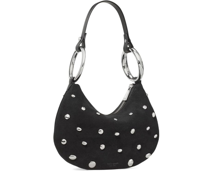 Сумка через плечо Kate Spade New York The Bangle из замши со стразами
