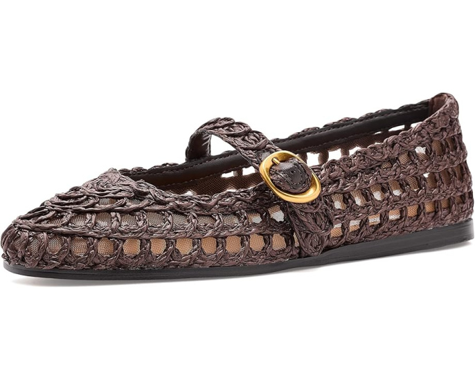 Балетки Melody из рафии с круглым носком Steve Madden