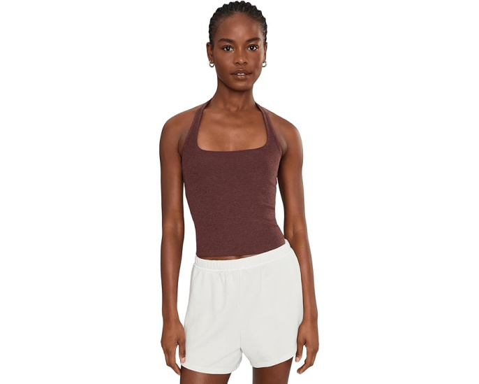 Топ Beyond Yoga Spacedye Midway Square Halter с открытой спиной