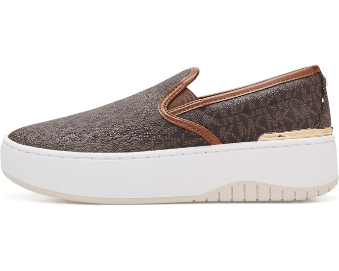 MICHAEL Michael Kors Слипоны Dottie Slip-On на платформе с фирменным принтом