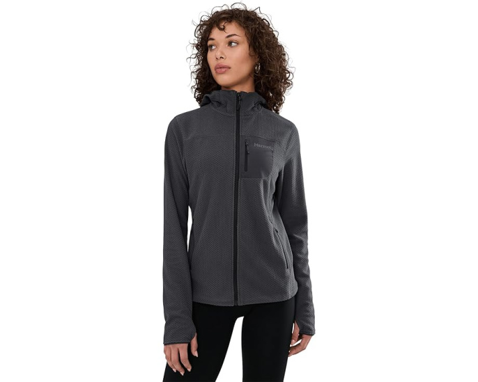 Толстовка Marmot Airfleece с капюшоном и карманами на молнии