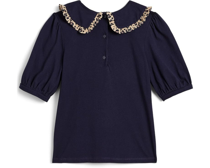 Animal Print Collar Top (Toddler/Little Kid/Big Kid)