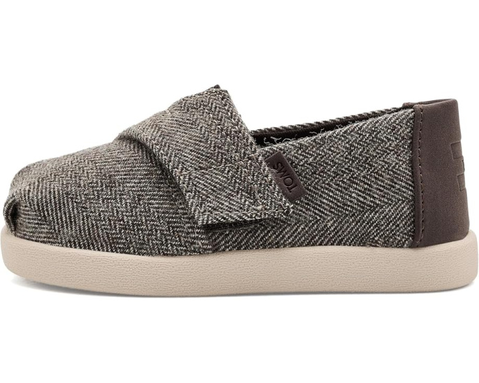 Детские туфли TOMS Alpargata темно коричневые