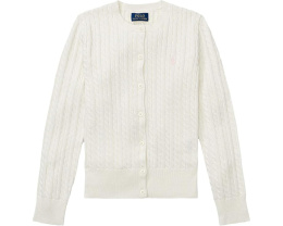 Кардиган Polo Ralph Lauren Kids из хлопка с рельефным узором для старших детей