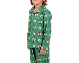 Ultra Game NBA Official Two-Piece Super Soft Button Down Pajamas Set Little Kid/Big Kid Пижама