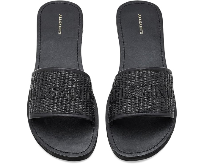Сандалии Hoxton Slider AllSaints с джутовым верхом