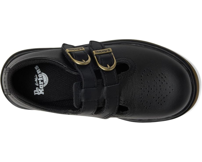 Детские туфли Dr. Martens 8065 T с перфорацией и пряжками