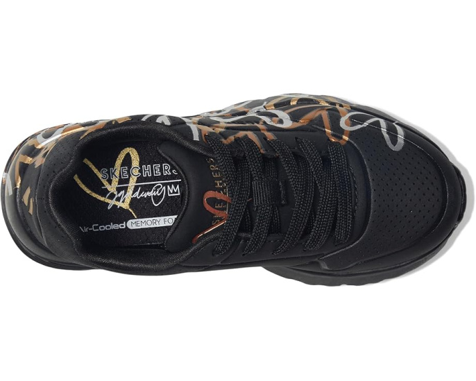Детские кроссовки SKECHERS KIDS Uno Lite Metallic Love с памятью формы