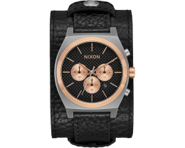 Часы Nixon Time Teller Chrono с кожаным ремешком