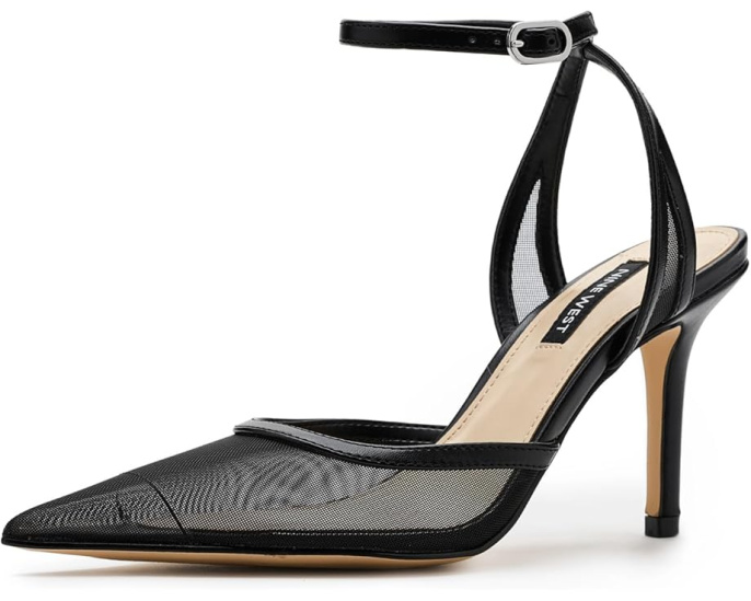 Туфли-лодочки Gullia на шпильке с сетчатым верхом и ремешком Nine West