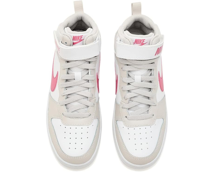 Кроссовки Nike Kids Court Borough Mid 2 для старших детей с кожаным верхом