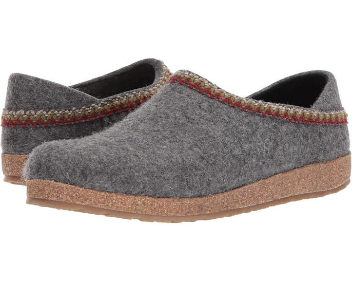 Haflinger Домашние тапочки GZH Zigzag с шерстяной стелькой и декором