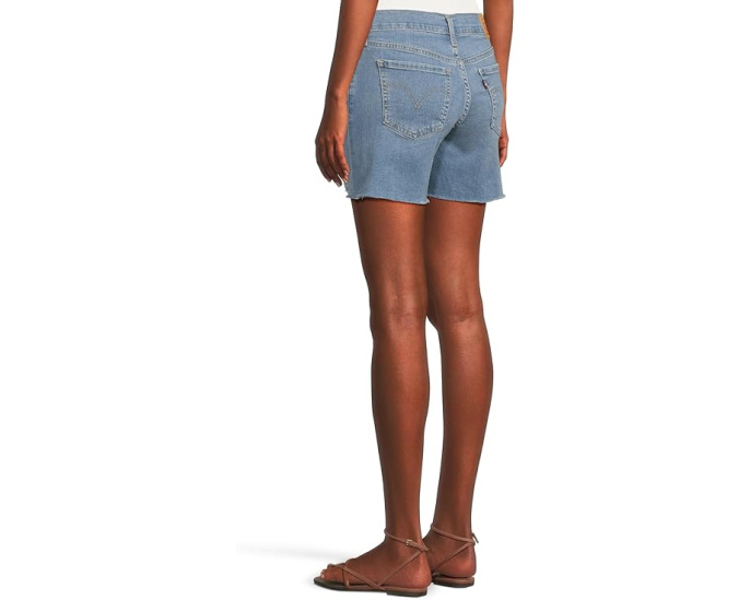 Женские шорты Levi's Mid Length Short из денима с высоким подъемом