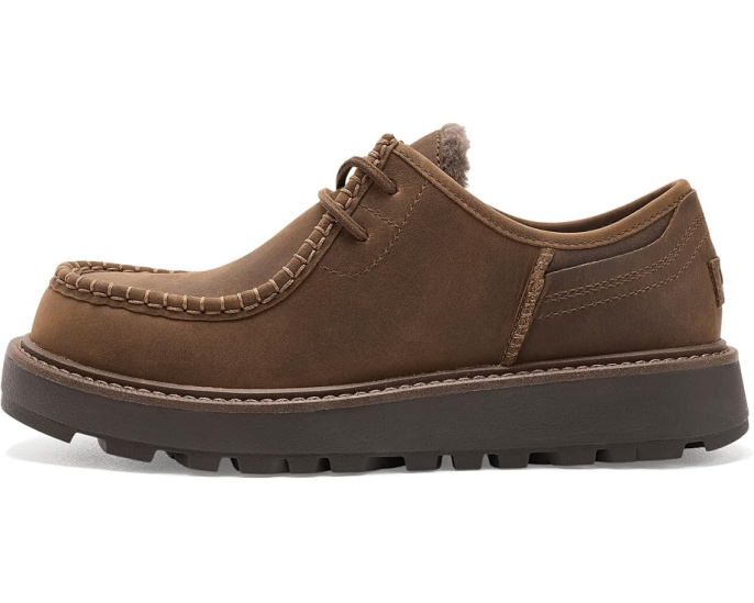 Кожаные ботинки UGG Loften с шерстяной подкладкой