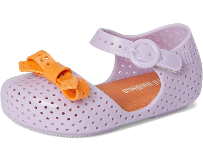Mini Melissa балетки Furadinha Pop для детей с перфорацией и стелькой Grenflex