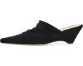 Cinq à Sept Sonia Curved Wedge Mules замшевые мюли на изогнутом каблуке