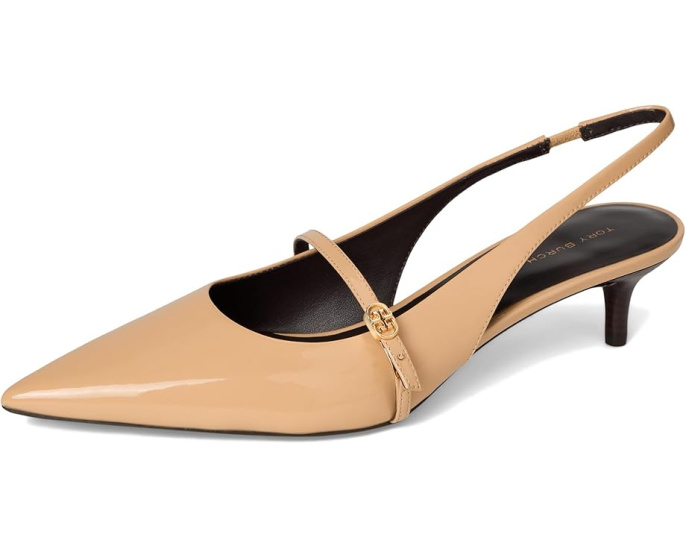 Туфли лодочки Tory Burch Double T Buckle Mary Jane на каблуке 45 мм