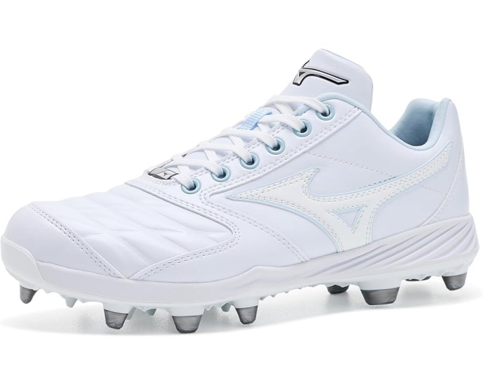 Mizuno бутсы Pro Select Fastpitch TPU белые для софтбола