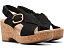 Босоножки Clarks Giselle Dove на клине с перекрещивающимися ремешками