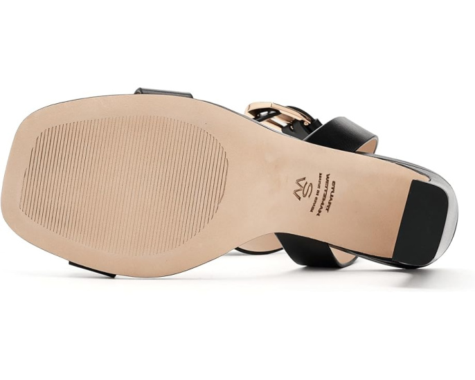 Сандалии Stuart Weitzman Sai Sandals 85 с квадратным носком и каблуком