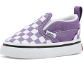 Детские кеды Vans Slip-On V клетчатые без шнуровки