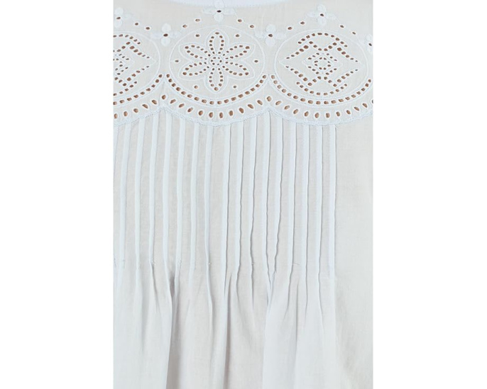 Топ Madewell Embroidered Pintuck High-Neck с вышивкой