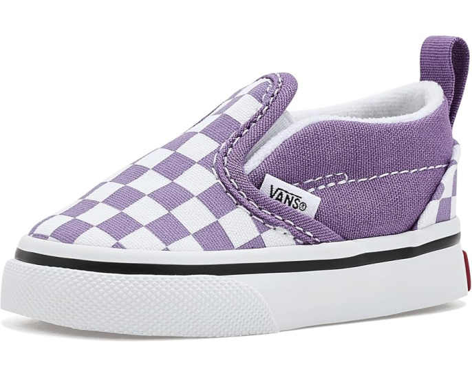 Детские кеды Vans Slip-On V клетчатые без шнуровки