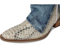 Кожаные ботинки Dingo Shabby Leather Boot с принтом под кожу рептилии