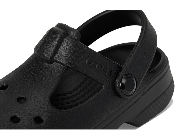 Классические сабо Mary Jane Crocs для малышей с регулируемым ремешком