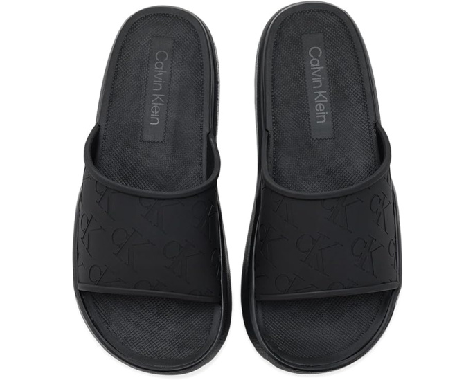 Сланцы Calvin Klein Meiiny с логотипом CK и открытым носком