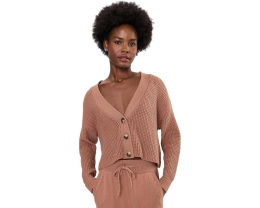 Вязаный укороченный кардиган Eberjey Recycled Sweater Crop Cardi