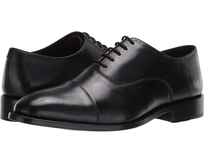 Оксфорды Clinton Cap Toe от Anthony Veer из цельной зернистой кожи