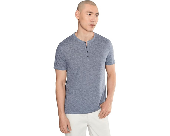 Футболка John Varvatos Elm Henley с длинным рукавом