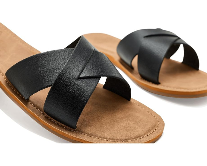 Балетки Roxy Andreya II с перекрестными ремешками и стелькой из искусственной кожи