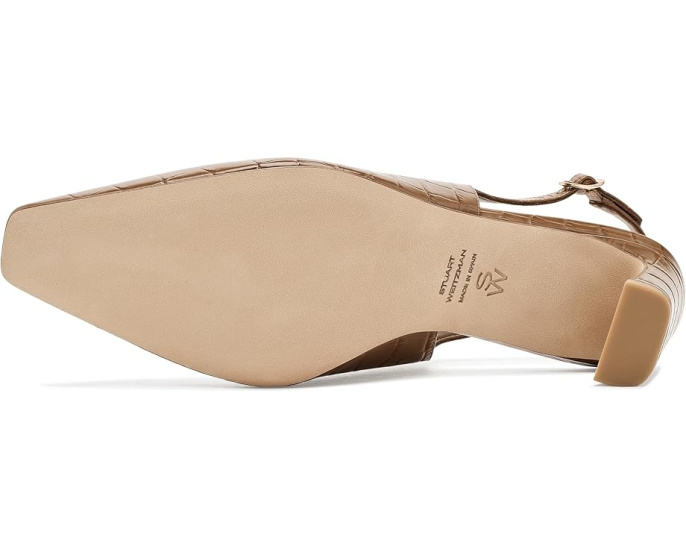Босоножки Stassi Slingback 50 Stuart Weitzman с квадратным носком