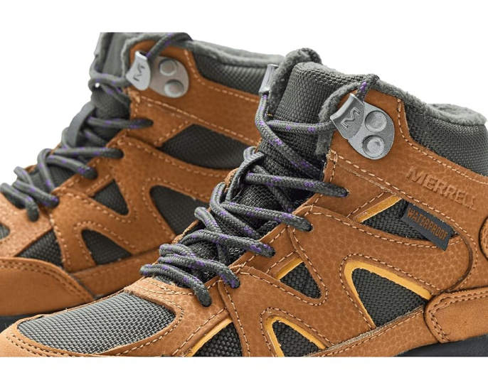 Merrell Kids Moab Speed 2 Peak Waterproof треккинговые ботинки с поддержкой щиколотки