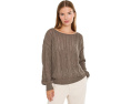 Свитер Sanctuary Cable Pointelle Popover с узором косичка