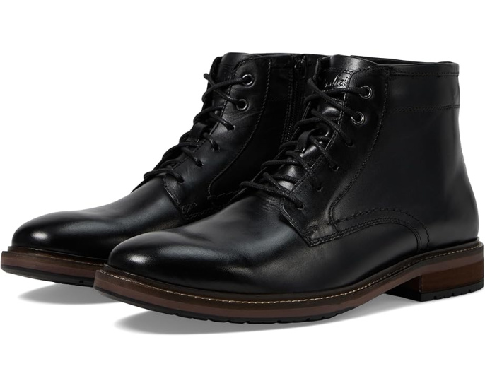 Ботинки Forge Plain Toe Lace с боковой молнией Florsheim