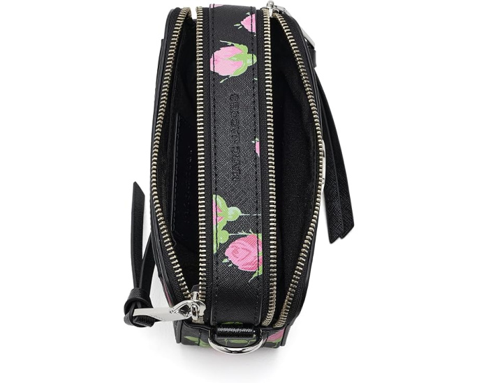 Сумка через плечо Marc Jacobs Snapshot с цветочным принтом