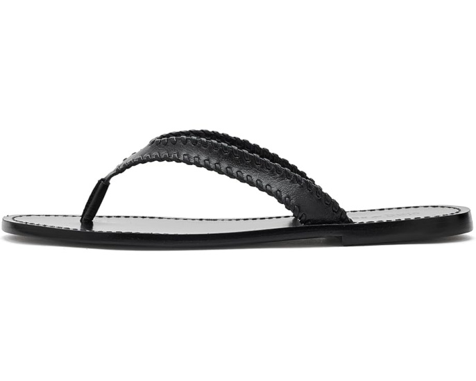 Jessica Leather Sandals от Cinq à Sept кожаные сандалии на плоском ходу