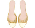 Туфли Loeffler Randall Dixie на каблуке-котенок с золотистой кожей