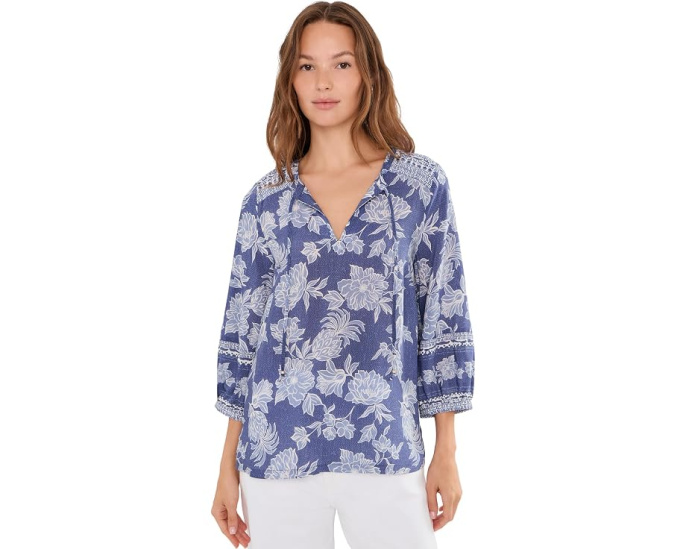 Блузка Breezy Blooms 3/4 от Tommy Bahama с цветочным принтом