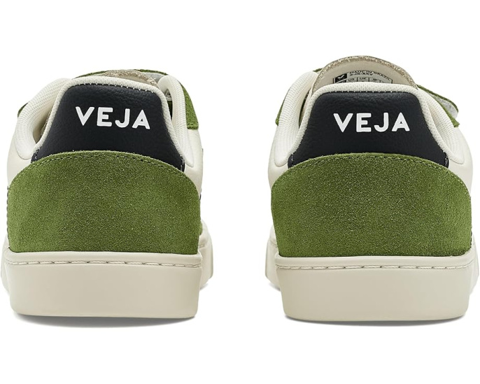 Детские кроссовки VEJA Small V-10 из экологичной кожи с застежками на липучках