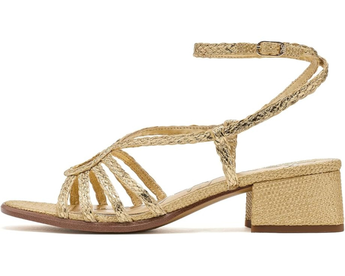 Сандалии Sam Edelman Fletcher на каблуке из рафии