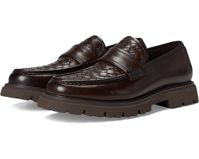 Мокасины Steve Madden Strandd с плетеной союзкой и массивным каблуком