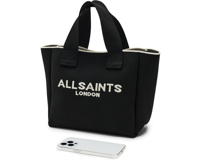 Мини-торба AllSaints Izzy с вязаным дизайном и съемным ремнем