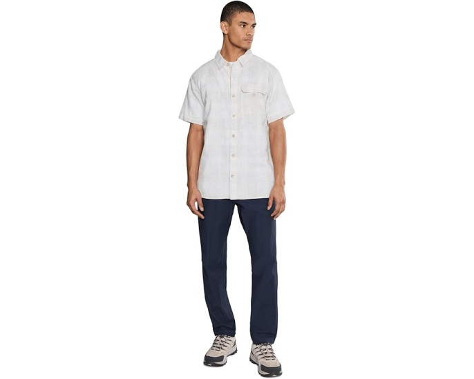 Royal Robbins рубашка Hempline Spaced с коротким рукавом из смеси конопли