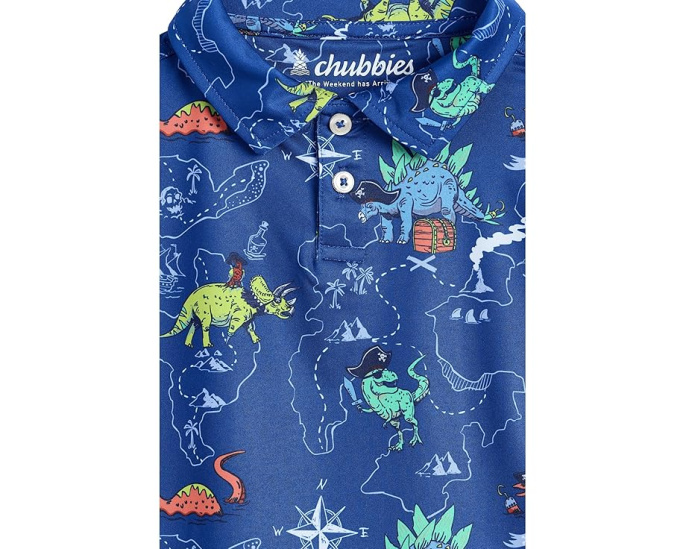 Рубашка поло Chubbies Kids The Lil Rex Marks The Spot для малышей