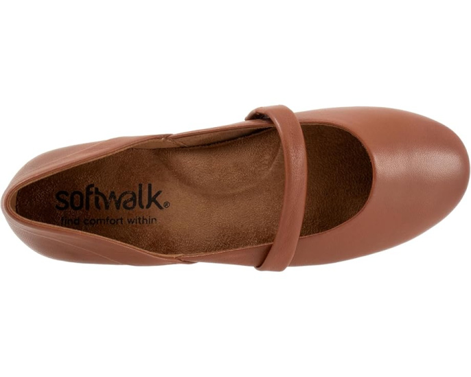 SoftWalk Балетки Samara из мягкой кожи с тонким ремешком
