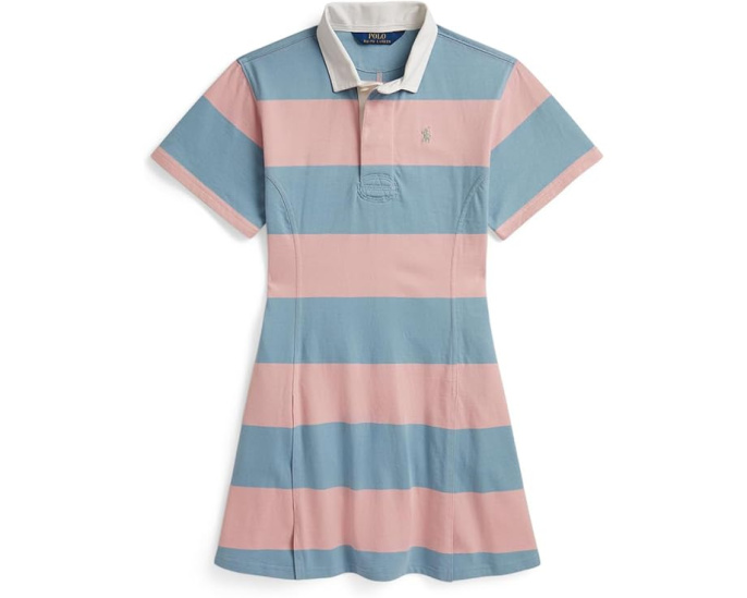 Полосатое хлопковое платье-регби Polo Ralph Lauren